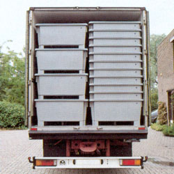 Eurocontainer 1200x800x580 mm 300 liter, tett