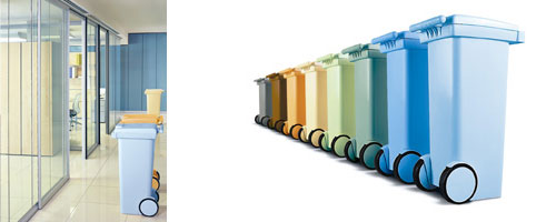 Avfallsbeholder Moovi 100 liter Design beholder