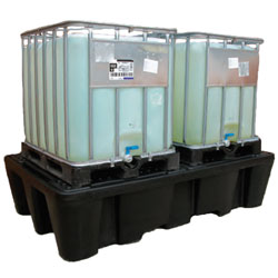 IBC pall 1100 liter kapasitet Tilpasset 2 IBC container